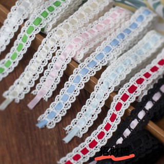 300元出貨 花邊 蕾絲花邊 衣服花邊 diy 手作花邊 寬2.2cm穿絲帶棉線花邊 DIY手工服裝扎包彩色花帶蕾絲輔料