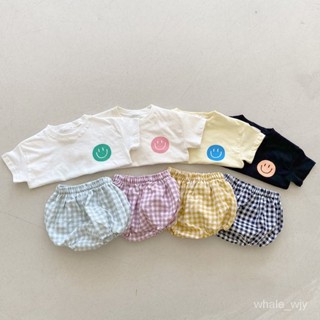 💕闆娘嚴選💕寶寶笑臉套裝 兒童套裝 嬰兒上衣 寶寶睡衣 女嬰兒衣服 嬰兒套裝 寶寶套裝 新生兒衣服 嬰兒衣服夏天C3
