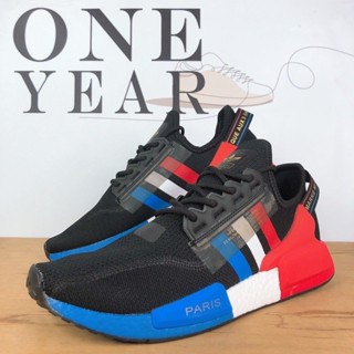 ONE YEAR_ ADIDAS Boost NMD R1 V2 Paris 法國 黑 白 紅 藍 慢跑鞋 FY2070