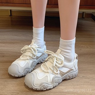 運動鞋女鞋子2025新款爆款夏季厚底百搭小白鞋軟底輕便跑步休閒鞋