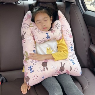 熱賣💘汽車頭枕 護頸枕 車用靠枕套裝 座椅抱枕 可愛卡通車載 汽車枕頭 睡覺枕頭 四季通用枕 兒童汽車靠枕 汽車側睡枕