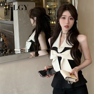 IELGY 女式露背領背心修身短吊帶上衣