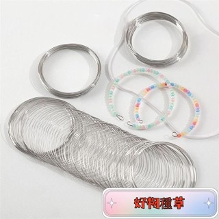 🔥臺灣出貨🔥記憶鋼圈鐵絲鋼圈DIY手工串珠自製手鐲戒指項圈繞綫材料配件 OYGE