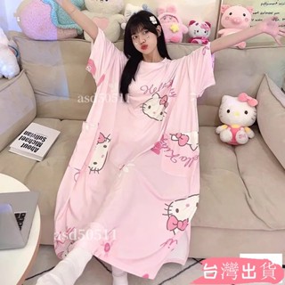 限時特價💥XL8XL孕婦裝哺乳衣孕婦睡裙長版上衣薄款設計300斤特大碼睡衣女加大加肥夏季短袖卡通休閒寬鬆asd5051