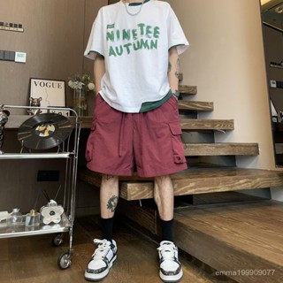 2025新款💖工裝短褲男女潮牌夏季薄款多口袋直筒休閒寬鬆中褲運動速幹五分褲 R5NK