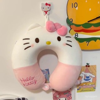 🌸可可家🌸ins可愛kt貓u型枕少女心卡通記憶棉護頸護脖子旅行便攜助眠睡枕