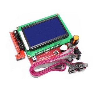 《634》3D印表機 1.4 LCD12864智慧控制器 液晶控制屏 帶中文字形檔