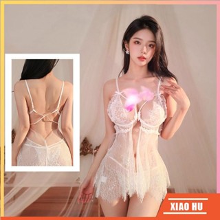 XiaoHu✨情趣內衣性感蕾絲露背睡衣套裝透視制服激情誘惑