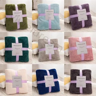 【♡臺灣出貨♡】毛毯 法蘭絨毯 毛毯 法蘭絨毯子 加厚菠蘿格毛毯 法蘭絨純色毯子 珊瑚絨兒童毯 蓋毯 被子 毯子 雙人被