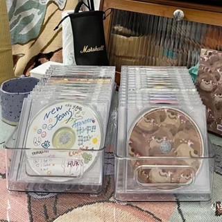 桌上收納 展示架 專輯 【94%好評率】ins亞克力專輯cd收納盒光碟收藏大容量桌面透明光碟架子碟片收納 小渝精品3