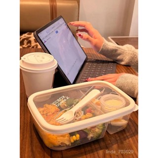 【熱銷免運】便噹盒微波爐加熱輕食餐盒日式水果沙拉保鮮盒露營野餐飯盒日係便當盒 飯盒 野餐 保鮮盒 學生便當盒
