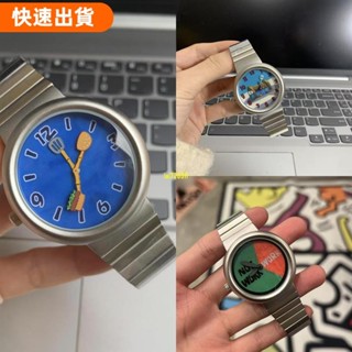 高CP♥海綿寶寶同款漢堡卡通手錶 指標式石英錶 交換禮物