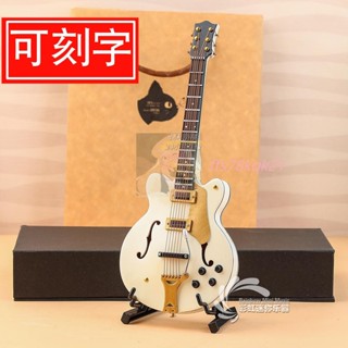 💖木質電吉他模型電貝司樂器擺件汽車飾品掛飾送朋友生日聖誕節禮物