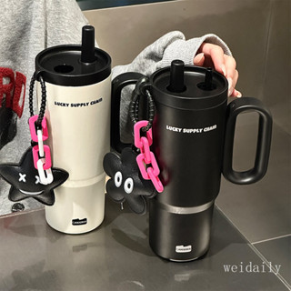 316新款不銹鋼保溫杯保冷杯高顔值大容量冰霸杯水杯吸管杯子車載隨行咖啡杯女