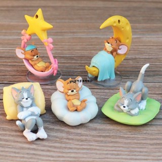 現+免運❉【🎁】 Tom and Jerry 湯姆貓傑瑞鼠手辦 兒童玩具 模型公仔 可愛車載擺件生日禮物