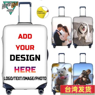 【好評暢銷No.1】定制定制定制旅行套個性化新增您的照片名稱行李箱保護套定製印刷行李套68
