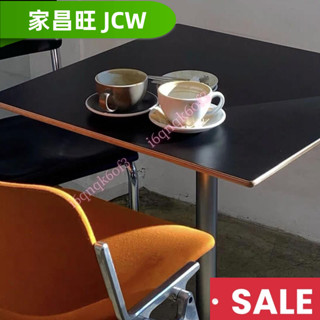 【家昌旺】視覺韓國ins博主中古餐桌 伊姆斯不銹鋼桌子 咖啡桌 咖啡店拍照 辦公桌 電腦桌 小圓桌 奶茶店桌子