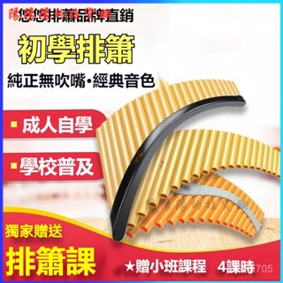 可開發票悠悠排簫22管初學入門專業學生成人ABS塑膠樹脂排蕭學校樂器 成人排蕭 排笛 排簫 管排笛 風律排笛 431R