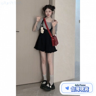 🎶小鈴音Isletune🔔推薦🔔露肩中大尺碼套裝海邊洋裝掛脖連身連體衣短褲裙情趣製服度假吊帶褲裙褲吊帶短褲學院風甜