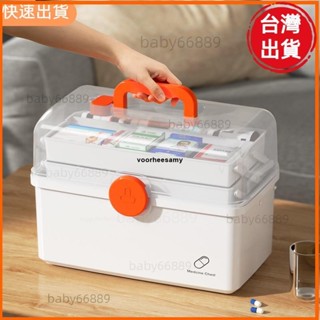 天天優選📣日式便攜醫藥箱 藥品箱 手提收納箱 工具箱醫藥箱家庭裝家用大容量多層藥品藥物收納盒醫護醫療急救箱小藥盒