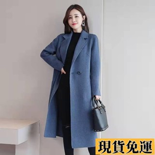 🌟風語🔆低價🔆春秋新款毛呢羊毛大衣女中長款羊毛大衣外套修身高階毛呢