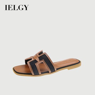 IELGY 歐美平底拖鞋沙灘防滑涼鞋