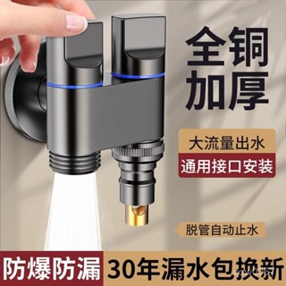 🌸好物精選🌸 全銅洗衣機水龍頭 自動止水閥專用 卡扣式水嘴接頭 滾筒46分通用龍頭