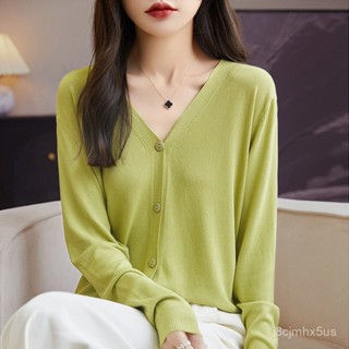 臺灣出貨 免運 夏天女生薄款外套 冰絲外套女 針織開衫女 防曬外套 冰絲毛衣外套 寬鬆 V領 大碼上衣 空調衫