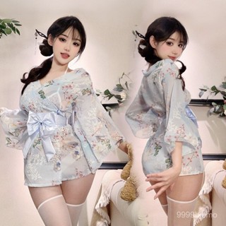 【雅格菲】 情趣內衣 情趣睡衣 情趣服 內衣 情趣內衣刺繡和服浴袍套裝製服誘惑印花日係蝴蝶結性感日式睡衣新 性感內衣 8