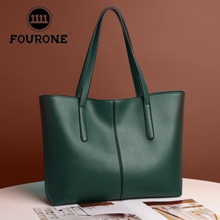 👜 卿選好物 👜歐美時尚單肩包包女 真皮質感大容量通懃託特包 手提大包包