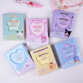Ins 卡通三麗鷗 Kuromi Melody Cinnamoroll 3 英寸照片照片偶像收納盒小冊子夾 Goo 卡片
