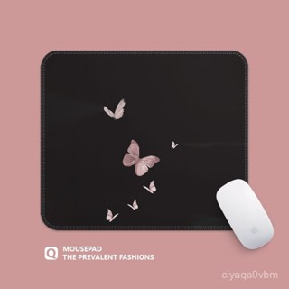 🔥24h限時促銷📣滑鼠墊男女生辦公可愛簡約蝴蝶電腦鍵盤墊卡通定製防滑軟墊可水洗 QVBM