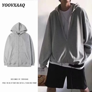 【新店福利價】男士衛衣春秋款開衫連帽衫寬鬆薄款外套休閒上衣男美式運動服