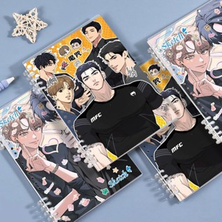 ✨新店促銷☜桃園出貨✨魔咒五孔夾線圈本學生高顏值A5活頁本可拆卸筆記本卡通動漫記事本