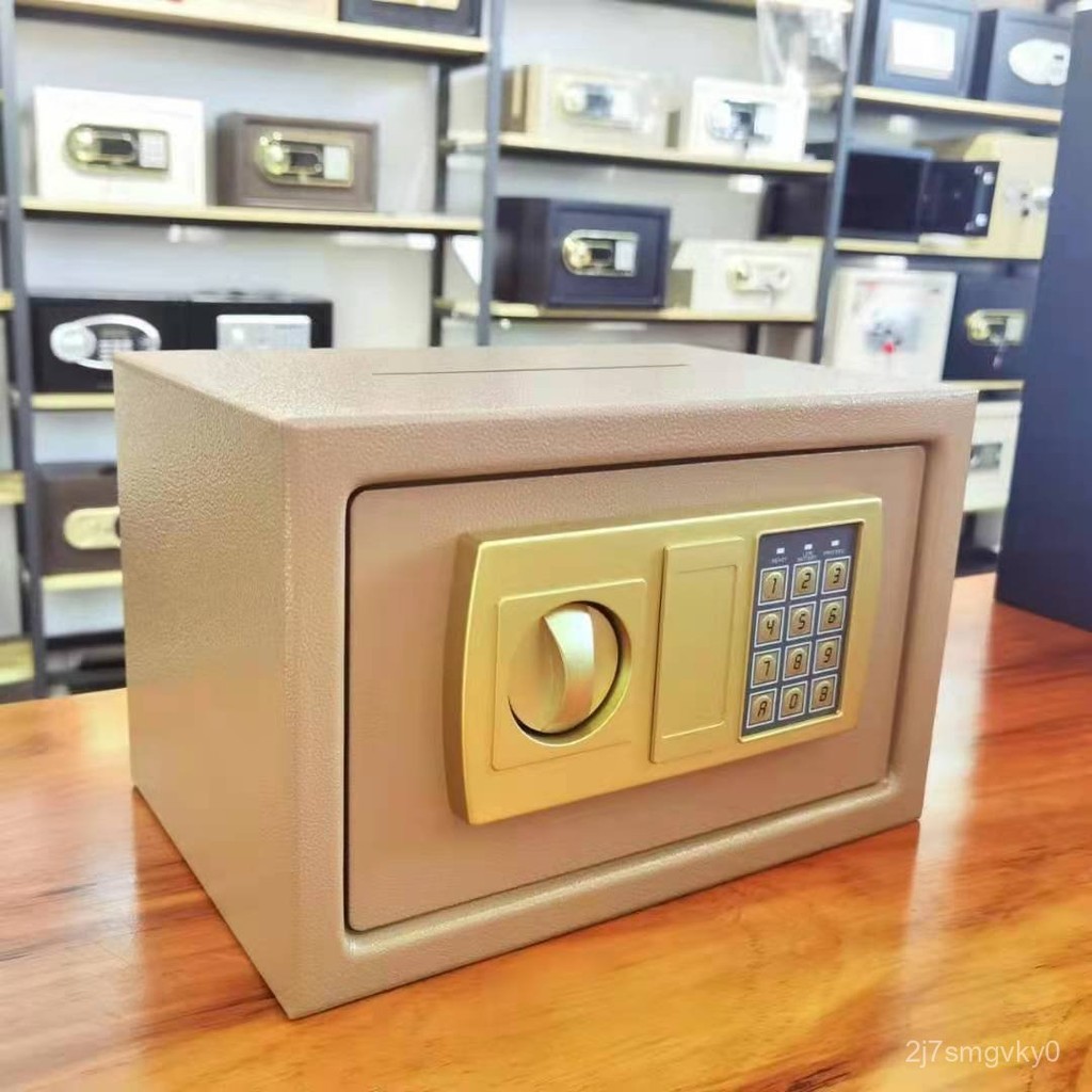 ⭐可開發票⭐指紋保險箱密碼盒子帶鎖小型鎖的櫃小儲蓄存錢罐兒童迷你儲物收納 XRTI