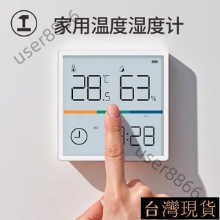 《臺灣出貨》 綠林電子溫溼度計家用室內86盒高精度冰箱數顯錶帶時間日期嬰兒房