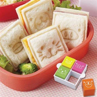 【新品推薦】日本torune卡通印章廚房製作三明治飯團造型模具便當土司方形切模