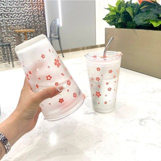 【新品推薦】超大容量網紅吸管玻璃杯高顏值咖啡杯水杯辦公室家用