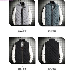 🩸風語🔆低價🔆【M-5XL】秋冬保暖男士鋪棉背心保暖外套時尚男背心休閒潮流外套立領馬甲坎肩外套防風外套