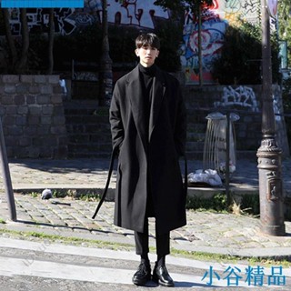 ✨紐智精品✨最新熱銷毛呢大衣男士過膝中長款ins毛呢外套秋冬季新款帥氣加厚保暖風衣ABAB