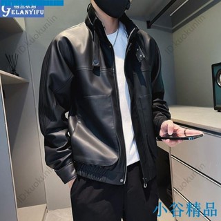 ✨紐智精品✨最新熱銷春秋季潮牌皮衣外套男韓版潮流男裝上衣皮褂子休閒痞帥機車皮夾克ABAB