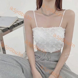 夏季新款內衣法式美背裹胸蕾絲小可愛女緊身短版帶胸墊外穿內搭背心女 大尺碼內衣 調整型內衣 雲朵內衣 果凍內衣 運3.21