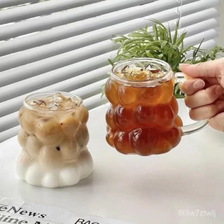 🔥臺灣精品🔥【店鋪熱銷】淺茗軒葡萄玻璃杯耐熱女生家用咖啡拿鐵牛奶飲料果汁喝水杯子