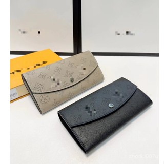 品牌複製品 品牌復刻品 品牌複製 # l 19*10CM 時尚鏤空牛皮長夾雙折錢包+盒子戶外包精品手提包旅行包托特包後背