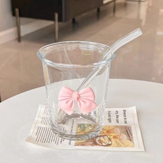 水杯 便攜水杯 環保杯✨ 翻口ins風咖啡店同款簡約透明玻璃杯咖啡冷飲杯水杯氣泡果汁杯