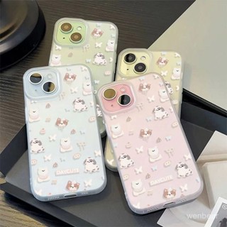 臺灣出貨 ins卡通蘋果 適用於 iPhone 16手機殼 11 12 13 14 15 Pro Max 保護殼 防摔殼