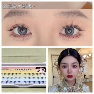 ✨臺灣出貨✨lodo洛兜衕款小火苗下睫毛假睫毛女自然單簇素顔模擬分段式嫁接