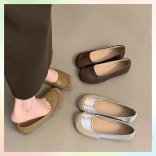 實拍 免運💛35-43碼 大碼女鞋 平底鞋 淺口單鞋 女軟底鞋 一腳蹬女鞋 休閒鞋 豆豆鞋 41號女鞋 奶奶鞋 懶人鞋