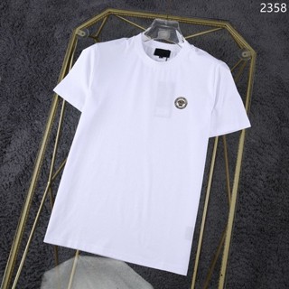 25新款凡賽斯短袖T恤男 新款 圓領短袖 寬鬆休閒 印花 夏季上衣M-4XL 百搭08