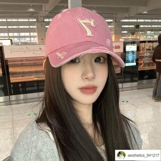 🔥臺灣出貨🔥Mali🎀設計感帽子 重工水洗時尚破洞做舊棒球帽男女韓版情侶款新款數字7刺繡鴨舌帽